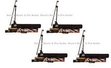 4 Peavey Pv-msp1 Complete Microphone Stage Packages- Stand, Bag & Xlr Cable New