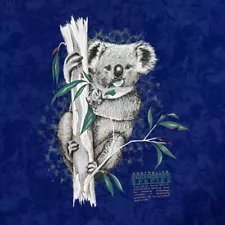 Vintage Koala T Shirt Medium Tie Dye Endangered Species Australia Aussie Nature