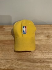 Vintage 90s Nike Team Kids Fitted Hat Yellow NBA Basketball