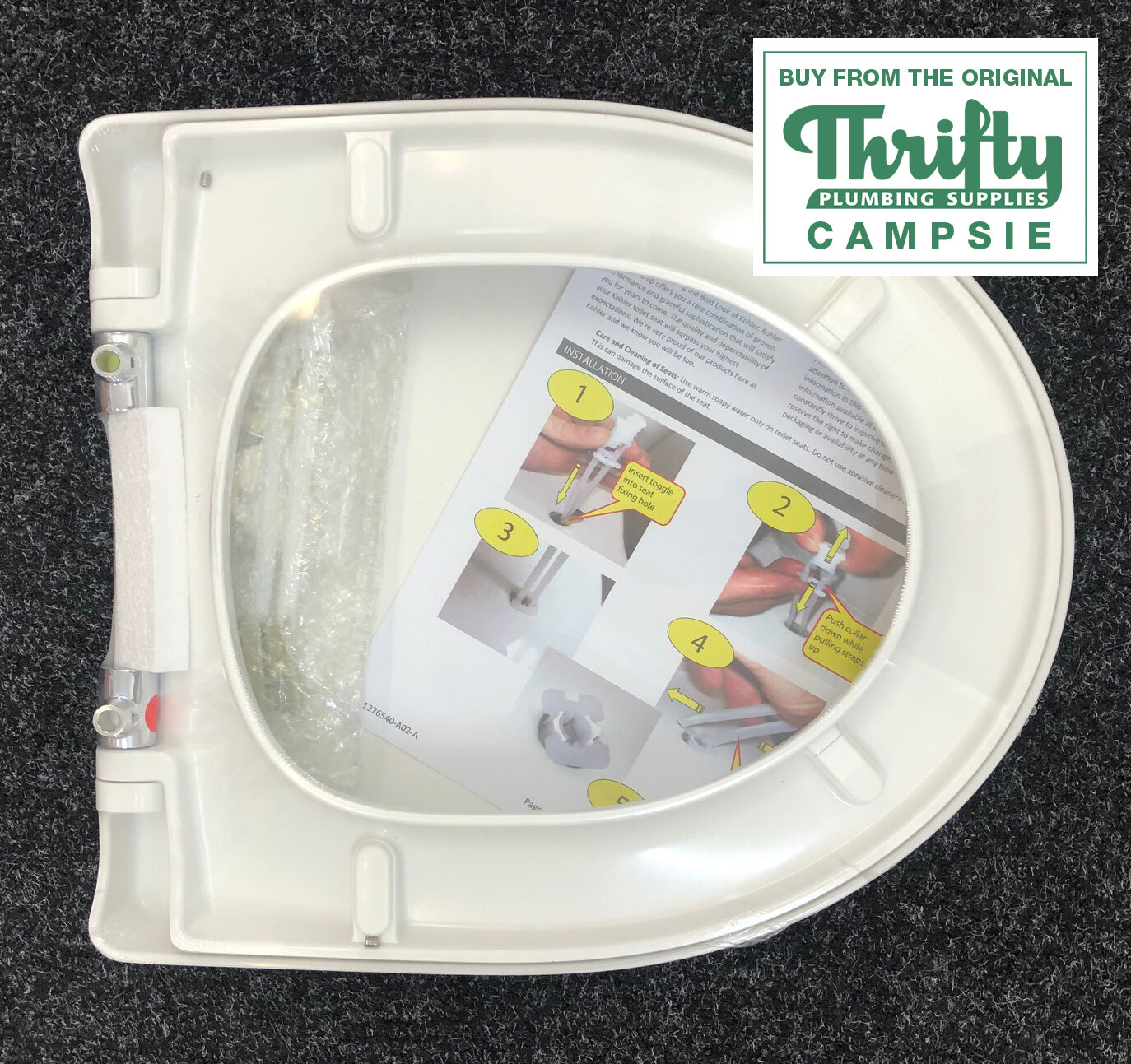 NEW Kohler Panache SoftClose Toilet Seat Suits Calypso / Panache T/S
