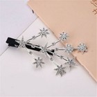 Girls Crystal Hair Clips Grips Hair Clip Barrette Slide Stars Rhinestone Women's