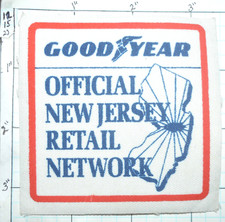 Good Year Tires Advertise Official New Jersey Retail Network Screen Print Patch
