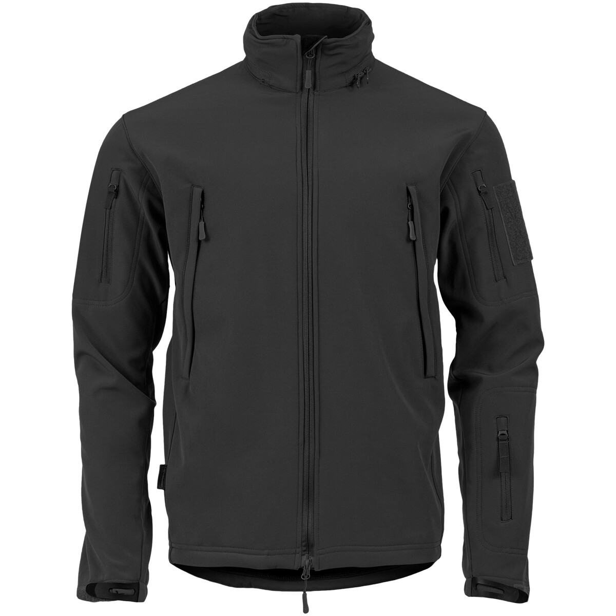 Highlander Táctico Soft Shell Hombre Chaqueta Abrigo Impermeable Capucha Negro