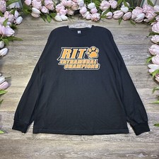 Camisa RIT Rochester Institute Of Technology Talla Grande Tigres Negros Campeones