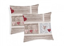 Coppia Cuscini Imbottiti D'arredo Shabby Love