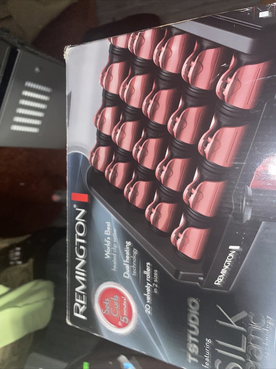 Remington T Studio Silk Ceramic Clip Hot Rollers Curlers Setter