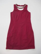 new FOREVER 21 Women's Size S Beaded Cutout Scoop Purple Mini Bodycon Dress