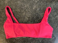 Andie Hot Pink Bikini Top S