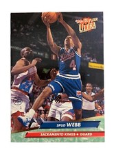 Excellent: Vintage 1992-93 FLEER ULTRA Spud Webb Sacramento Kings Trading Card