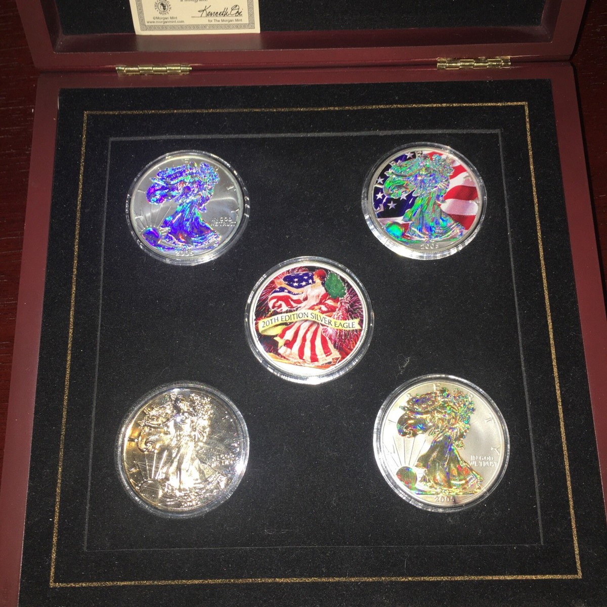 American Silver Eagle 2005 Ultimate colorized 1 oz 5 Coin