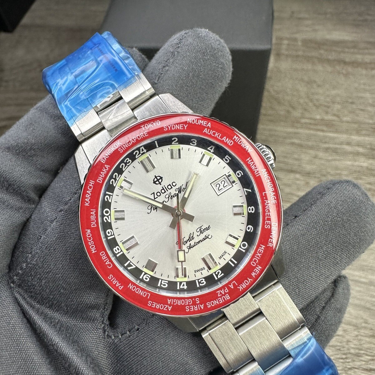 Hodinkee Zodiac Super Sea Wolf Gmt Limited Edition Hodinkee