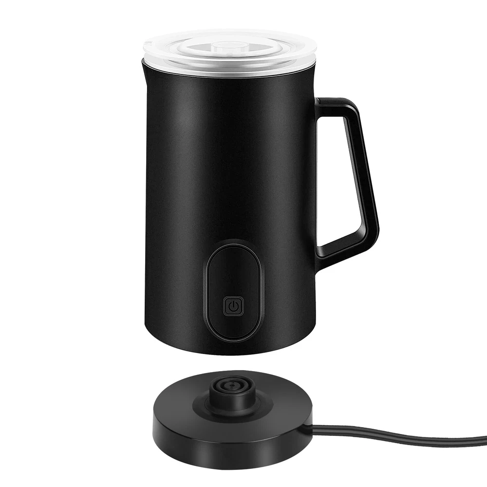 Milk Frother For Cappuccino Heating Coffee Maker W/Electric Base Stainless Steel Milk Frother For Cappuccino Heating Coffee Maker W/Electric Base Stainless Steel