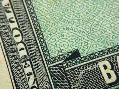 1954 Canada 1 One Dollar Circulated Banknote CF Prefix Beattie Rasminsky Y702 - Picture 10 of 11