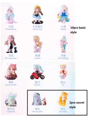 10pcs Anime Princess Perfume Between Us Series PVC Figure Art Designer Model
