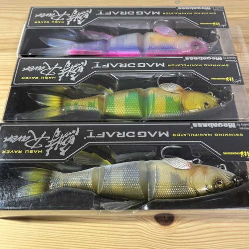 Megabass Fishing Lure Magdraft Hasu Raver F-288 Slow Floating Set of 3 - Picture 5 of 7