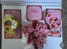Strawberry Shortcake Hair Claw  Scrunchie Set hair bundle set of 3 collector