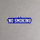 VINTAGE NO SMOKING PORCELAIN SIGN CAR GAS TRUCK OIL MOTORCYCLE