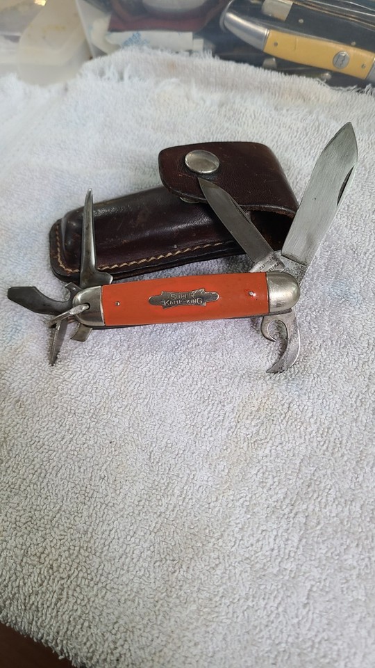 Vintage Imperial Super Kamp-King Multi-Tool Pocket Knife Made in USA Very Rare!