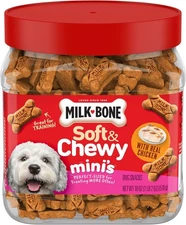 Milk-Bone Soft & Chewy Mini’s Dog Treats, Chicken, 18 18 Ounce (Pack of 1) 