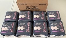 8X Carefree Breathe Overnight Ultra Thin Pads W/ Wings 12 Counts Heavy CASE NEW