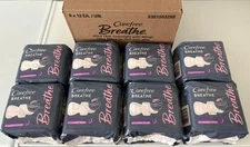 8X Carefree Breathe Overnight Ultra Thin Pads W/ Wings 12 Counts Heavy CASE NEW