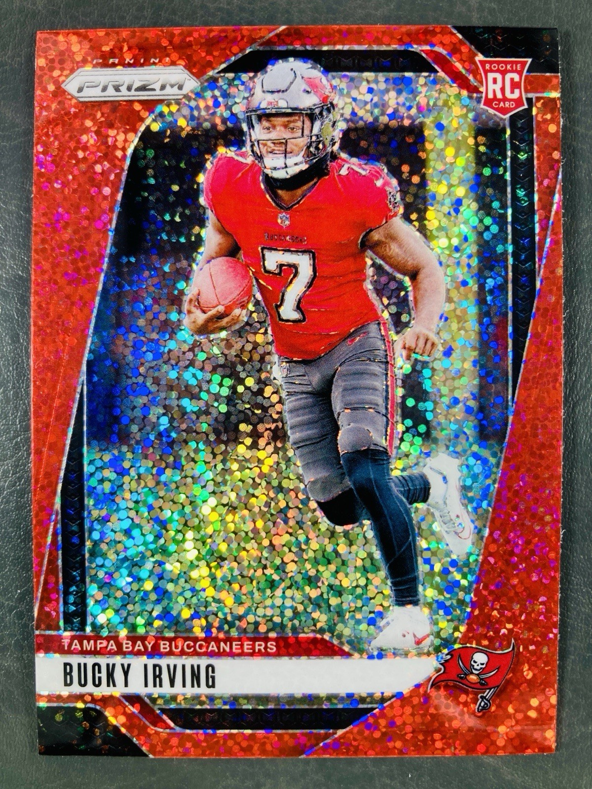 2024 Panini Prizm Bucky Irving #316 Red Sparkle Prizm (RC) SSP COLOR MATCH 💎🔥