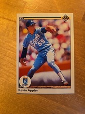 1990 Upper Deck Baseball Kevin Appier Rookie Card Corrected Variation No. 102