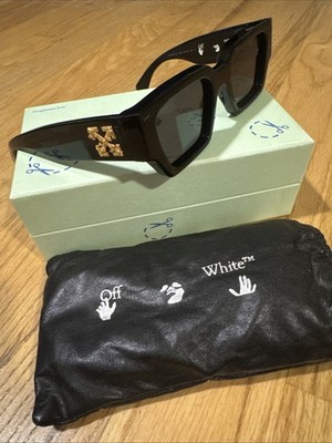 OFF-WHITE Mari Men s Sunglasses Rectangle Black Virgil abloh Designer