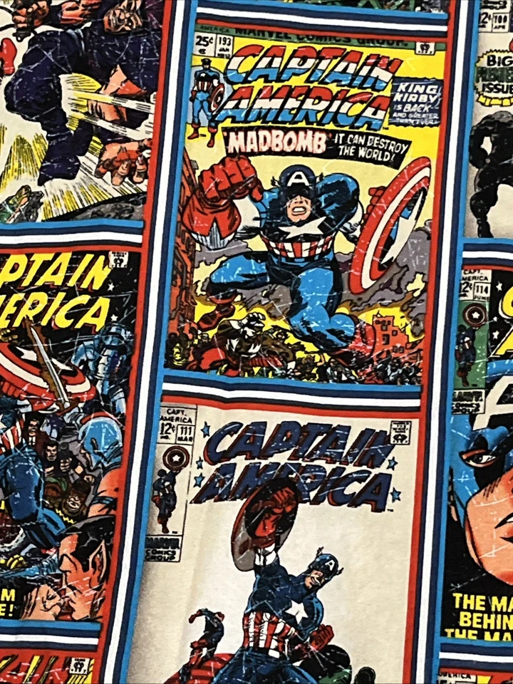 MARVEL COMICS Eugene Textiles Tela Algodón Capitán América Foto 3 de 3