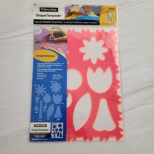 Fiskars Shape Template Plastic Pink Flowers - 1 Grass Border