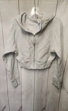 Lululemon Women's Size 10 Gray Scuba Cropped Hoodie