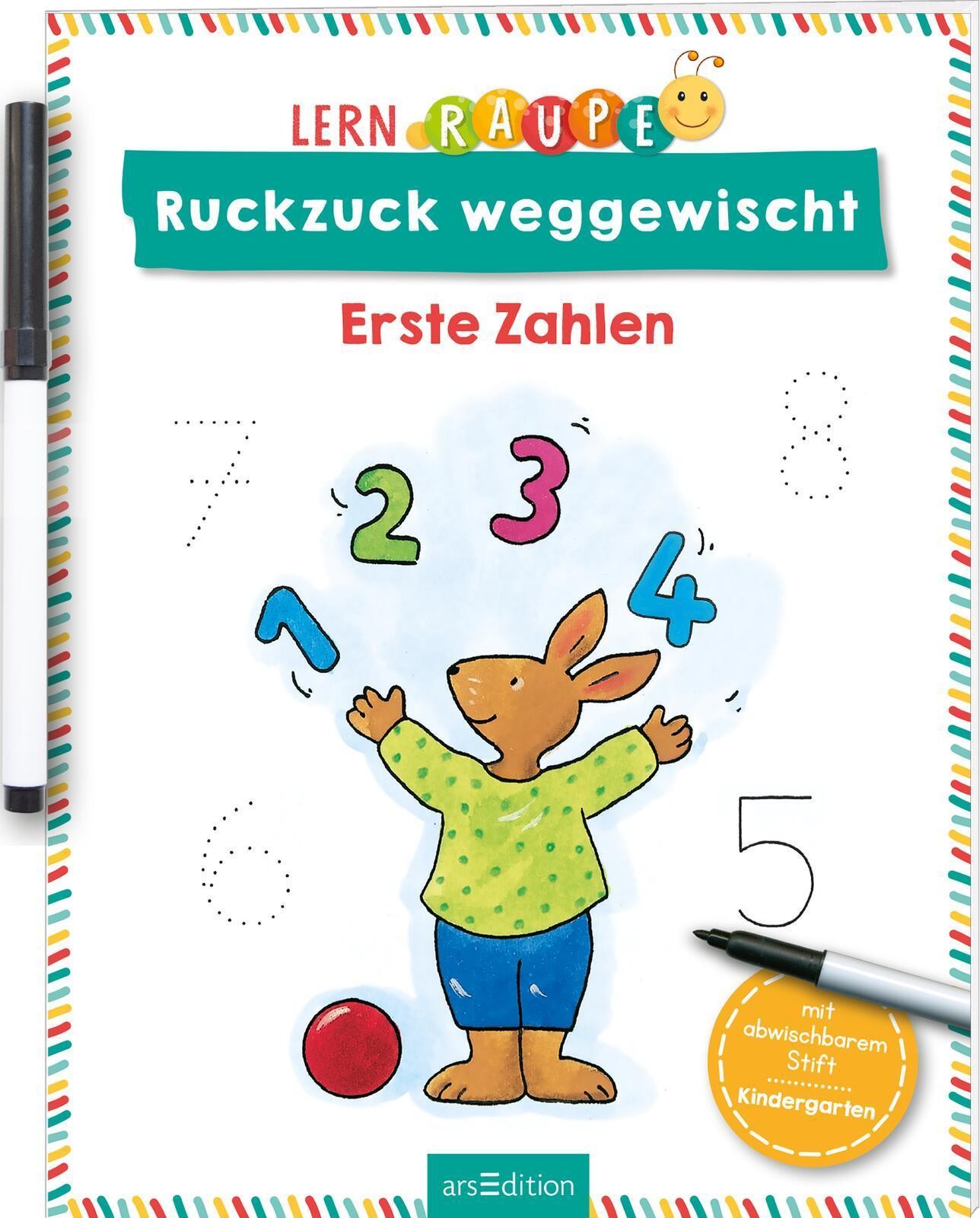 Lernraupe - Ruckzuck weggewischt! Erste Zahlen Corina Beurenmeister