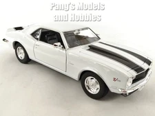 1968 Chevy Camaro Z28 1/24 Diecast Model by Welly - WHITE