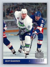 1993-94 Upper Deck - SP #65 Geoff Sanderson Hartford Whalers Hockey Card