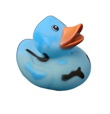 Light Blue Camouflage Duck - Bath Toy Duck 2" Rubber Bath Toy - New