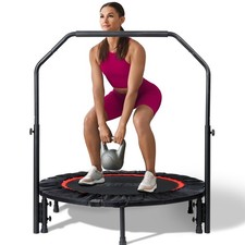 40"/48" Foldable Mini Trampoline for Adults 450/600 LB Rebounder Trampoline with