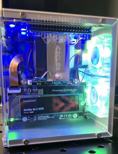 Raspberry Pi 5, Pre Built Pironman 5 case, Rasp Pi OS and Batocera Linux Loaded - Picture 3 of 14