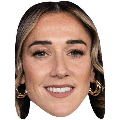 Lucy Bronze (Make Up) Promi Maske, flaches Kartengesicht, Kostüm Maske