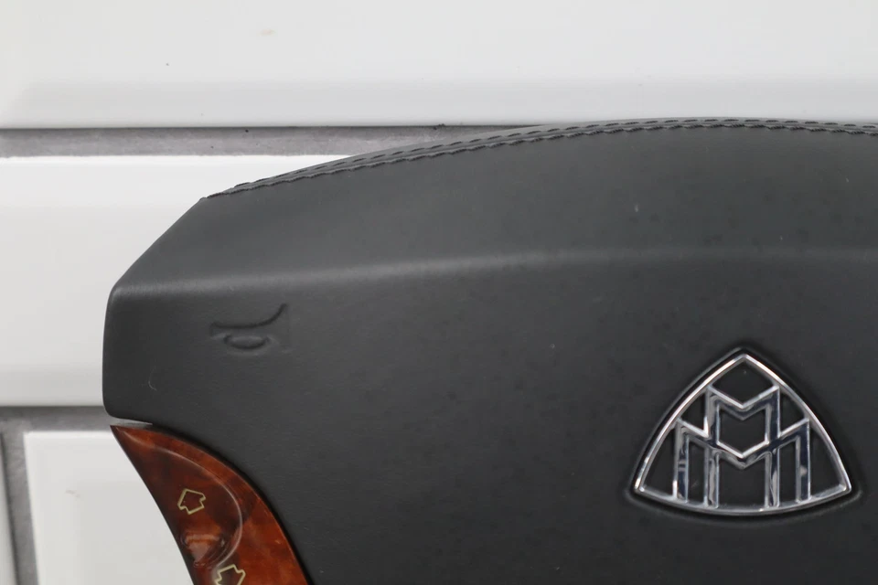 2007 Maybach 57 Left Driver Steering Wheel Airbag Black Leather - Изображение 2 из 4