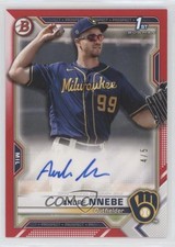2021 Bowman Paper Prospect Red Border 4/5 Andre Nnebe #PAPR-AN Auto 0x1