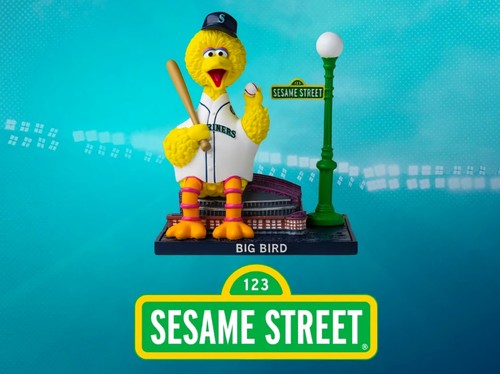 2025 Big Bird Seattle Mariners Bobblehead 7/21 Sesame Street LAST MINUTES