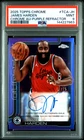 James Harden 2025-26 Topps Chrome Basketball Purple On Card Auto /75 #TCA-JH A
