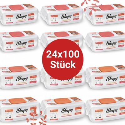 Sleepy Easy Clean Oberflächenreinigungstücher   12x100 Kirsche + 12x100 Orange |