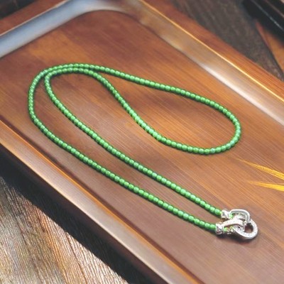 Natural Jade Xiaomi Pearl Yang Green Necklace Buckle