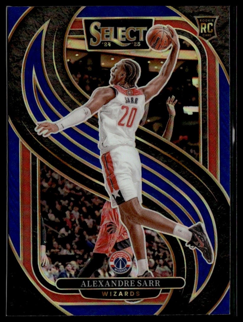 2024-25 Panini Select #185 Alexandre Sarr Blue Prizm RC
