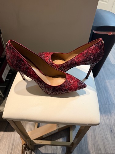 Sam Edelman burgundy sequin pumps, size 9, never worn outside