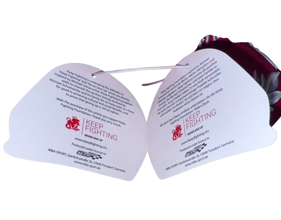 全新/NOS 限量版 F1 迈克尔·舒马赫 世界冠军 2000 红色帽子 — 第 3/4 张图片