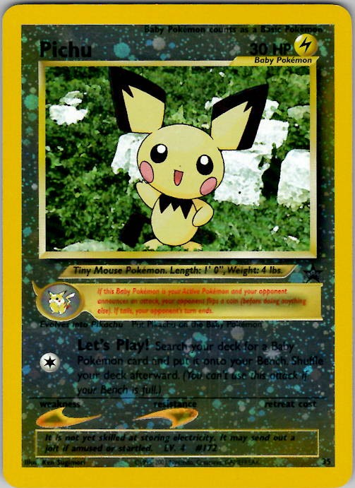 Pichu WoTC Promo 35/53 Reverse Holo LP