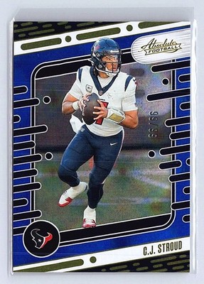 2024 C.J. Stroud Blue Diamonds Panini Absolute 99/99 - book end 41 LP