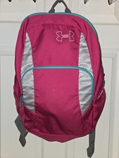 Under Armour Pink With Blue Zipper School Backpack